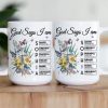 God Says I Am New Version Custom Birth Flower Name In Bible - Personalized mug God Says I Am New Version Custom Birth Flower Name In Bible - Personalized mug