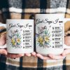 God Says I Am New Version Custom Birth Flower Name In Bible - Personalized mug God Says I Am New Version Custom Birth Flower Name In Bible - Personalized mug