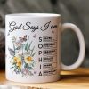 God Says I Am New Version Custom Birth Flower Name In Bible - Personalized mug God Says I Am New Version Custom Birth Flower Name In Bible - Personalized mug