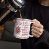 God Says I Am Toile De Jouy Flower - Personalized White Edge-to-Edge Mug God Says I Am Toile De Jouy Flower - Personalized White Edge-to-Edge Mug