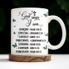 God Says I Am UNIQUE, SPECIAL, LOVELY, Angel Wing and Butterflies - Personalized Custom Coffee Mug - FTH048_MG God Says I Am UNIQUE, SPECIAL, LOVELY, Angel Wing and Butterflies - Personalized Custom Coffee Mug - FTH048_MG