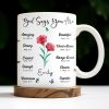 God Says You Are Amazing, Beautiful, Strong Mug - Personalized Custom Coffee Mug - FTH114_MG