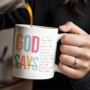 God Says You Are Unique, Special, Lovely, Precious, Chosen, Forgiven - Personalized Custom Coffee Mug - FTH068_MG God Says You Are Unique, Special, Lovely, Precious, Chosen, Forgiven - Personalized Custom Coffee Mug - FTH068_MG