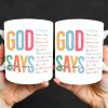 God Says You Are Unique, Special, Lovely, Precious, Chosen, Forgiven - Personalized Custom Coffee Mug - FTH068_MG God Says You Are Unique, Special, Lovely, Precious, Chosen, Forgiven - Personalized Custom Coffee Mug - FTH068_MG