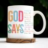 God Says You Are Unique, Special, Lovely, Precious, Chosen, Forgiven - Personalized Custom Coffee Mug - FTH068_MG God Says You Are Unique, Special, Lovely, Precious, Chosen, Forgiven - Personalized Custom Coffee Mug - FTH068_MG
