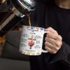 God's Promises Birth Flower Bouquet - Personalized White Edge-to-Edge Mug God's Promises Birth Flower Bouquet - Personalized White Edge-to-Edge Mug