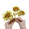 Gold Foil Eternal Rose Bouquet – Valentine’s Gift for Her