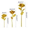 Gold Foil Eternal Rose Bouquet – Valentine’s Gift for Her