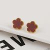 Gold Plated Five Leaf Flower Adjustable Bracelet Gold Plated Five Leaf Flower Adjustable Bracelet