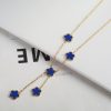 Gold Plated Five Leaf Flower Adjustable Bracelet Gold Plated Five Leaf Flower Adjustable Bracelet