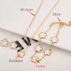 Gold Plated Five Leaf Flower Adjustable Bracelet Gold Plated Five Leaf Flower Adjustable Bracelet