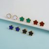 Gold Plated Five Leaf Flower Adjustable Bracelet Gold Plated Five Leaf Flower Adjustable Bracelet