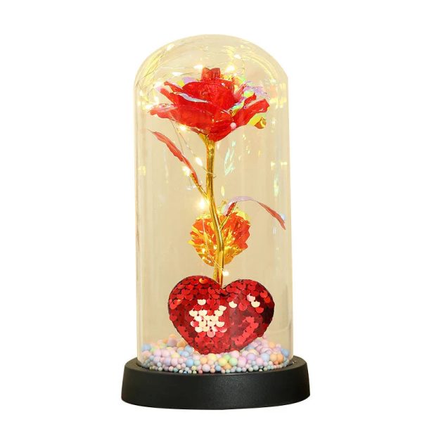Golden Eternal Rose Night Light Decoration Golden Eternal Rose Night Light Decoration