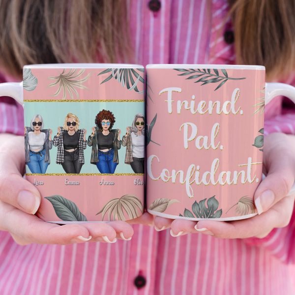 Golden Girls Friend Pal Confidant Personalized Mug Golden Girls Friend Pal Confidant Personalized Mug