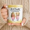 Good Friends Are Like Stars, Girls Holding Hot Cocoa - Personalized Custom Coffee Mug - BST513_MG Good Friends Are Like Stars, Girls Holding Hot Cocoa - Personalized Custom Coffee Mug - BST513_MG