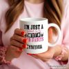 Good Girl with Bad Habits Personalized Mug, Grunge Skeleton Hands Rebellious Gift With Custom Name Good Girl with Bad Habits Personalized Mug, Grunge Skeleton Hands Rebellious Gift With Custom Name