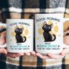 Good Morning Human Servant - Cartoon Cat - Personalized Mug Good Morning Human Servant - Cartoon Cat - Personalized Mug