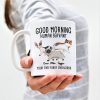 Good Morning Human Servant - Cat Personalized Custom Mug - Gift For Pet Owners, Pet Lovers