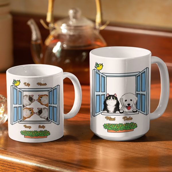 Good Morning Human Servant - Gift For Pet Lover - Personalized Custom White Edge-to-Edge Mug Good Morning Human Servant - Gift For Pet Lover - Personalized Custom White Edge-to-Edge Mug