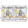 Good Morning Human Servant Tiny Furry Overlords - Gift For Cat Lovers - Personalized White Edge To Edge Mug Good Morning Human Servant Tiny Furry Overlords - Gift For Cat Lovers - Personalized White Edge To Edge Mug