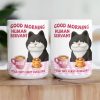 Good Morning Human Servant Your Tiny Furry Overlords - Personalized Mug Good Morning Human Servant Your Tiny Furry Overlords - Personalized Mug