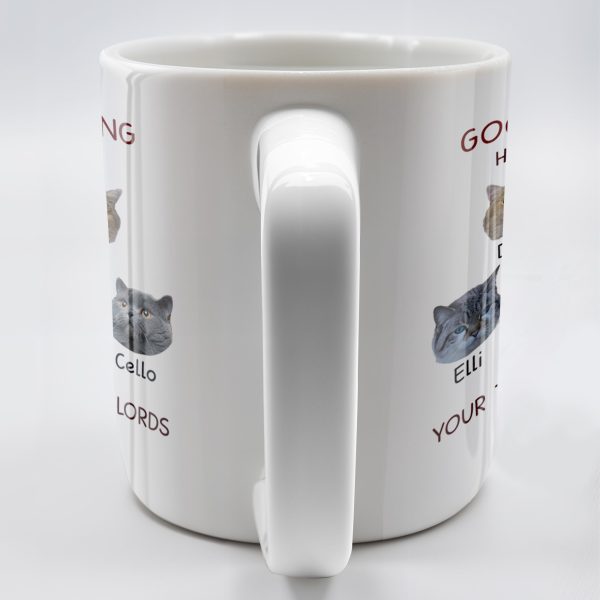 Good Morning Human Servant Your Tiny Furry Overlords Mug - Personalized Custom Coffee Mug - PET094_MG
