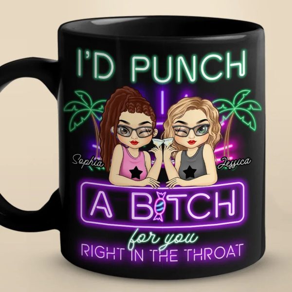 Good Vibes And Better Drinks - Bestie Personalized Custom Black Mug - Christmas Gift For Best Friends, BFF, Sisters Good Vibes And Better Drinks - Bestie Personalized Custom Black Mug - Christmas Gift For Best Friends, BFF, Sisters