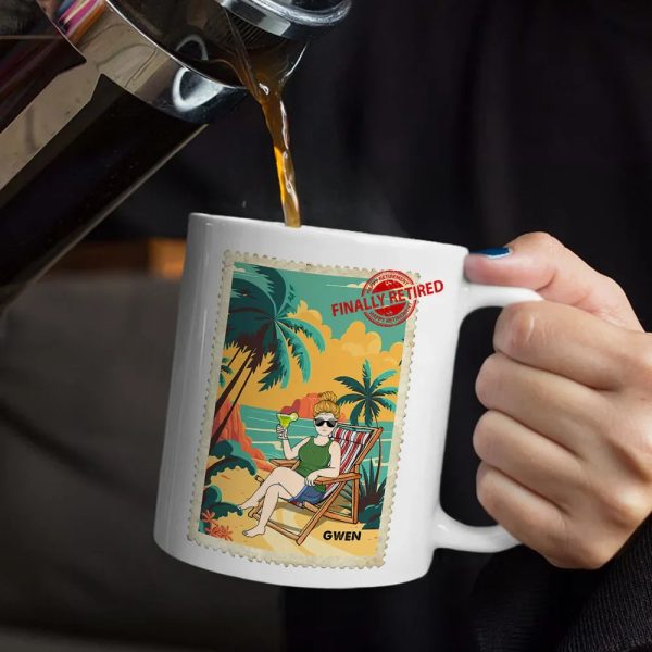 Goodbye Tension Hello Pension - Personalized Mug Goodbye Tension Hello Pension - Personalized Mug