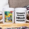 Goodbye Tension Hello Pension - Personalized Mug Goodbye Tension Hello Pension - Personalized Mug