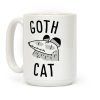 Goth Cat Coffee Mug Goth Cat Coffee Mug