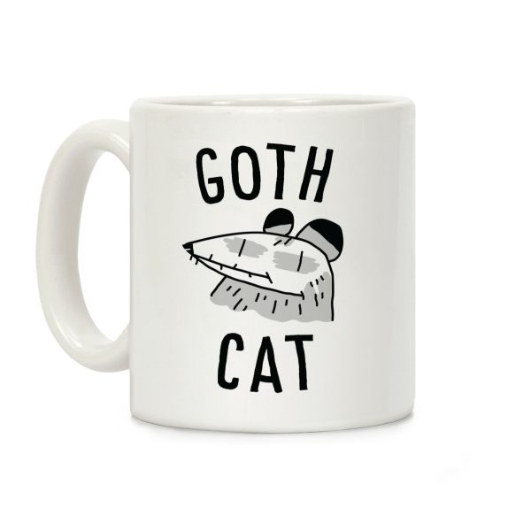 Goth Cat Coffee Mug Goth Cat Coffee Mug