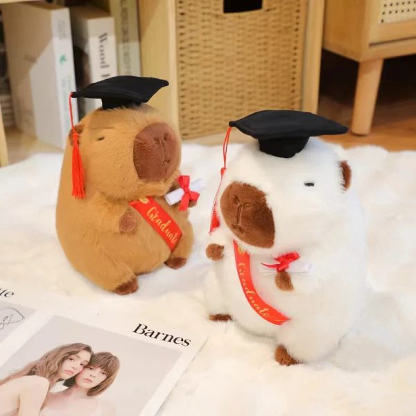 Graduate Plush Dolls: Adorable Capybara, Owl & Bear Stuffed Toys Graduate Plush Dolls: Adorable Capybara, Owl & Bear Stuffed Toys