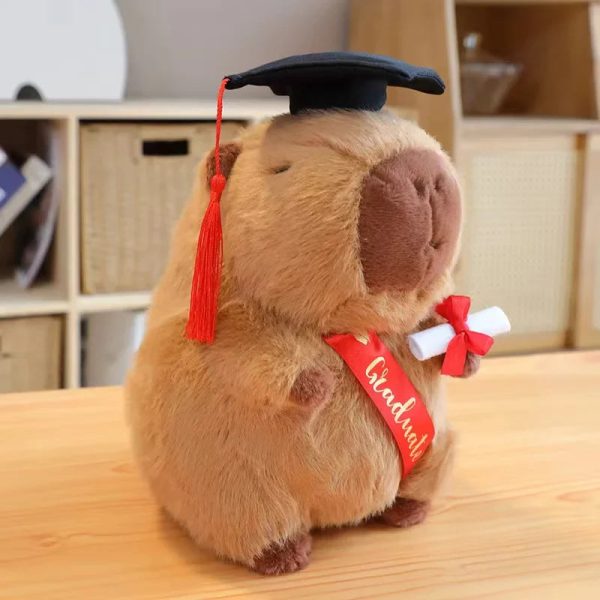Graduate Plush Dolls: Adorable Capybara, Owl & Bear Stuffed Toys Graduate Plush Dolls: Adorable Capybara, Owl & Bear Stuffed Toys