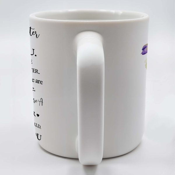 Granddaughter Love And Connection Forever Violets Design - Personalized Custom Coffee Mug - GDT028_MG Granddaughter Love And Connection Forever Violets Design - Personalized Custom Coffee Mug - GDT028_MG