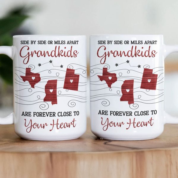 Grandkids Are Forever Close To Your Heart - Personalized Mug Grandkids Are Forever Close To Your Heart - Personalized Mug