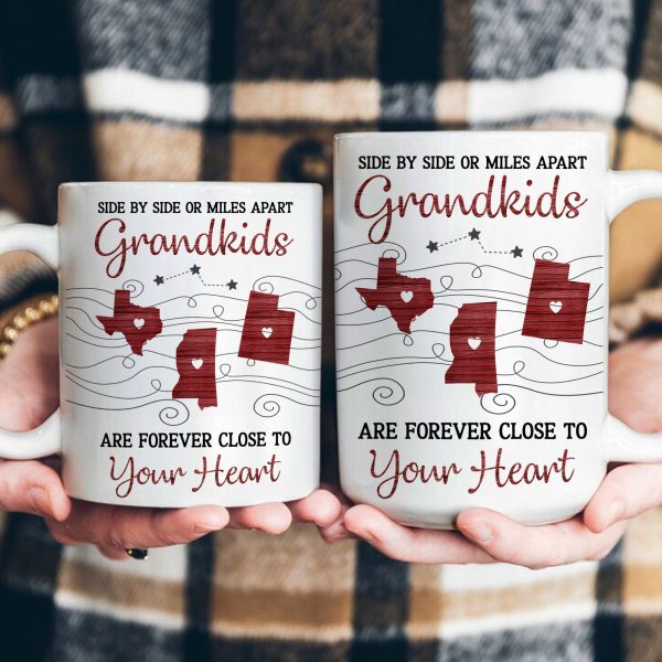 Grandkids Are Forever Close To Your Heart - Personalized Mug Grandkids Are Forever Close To Your Heart - Personalized Mug