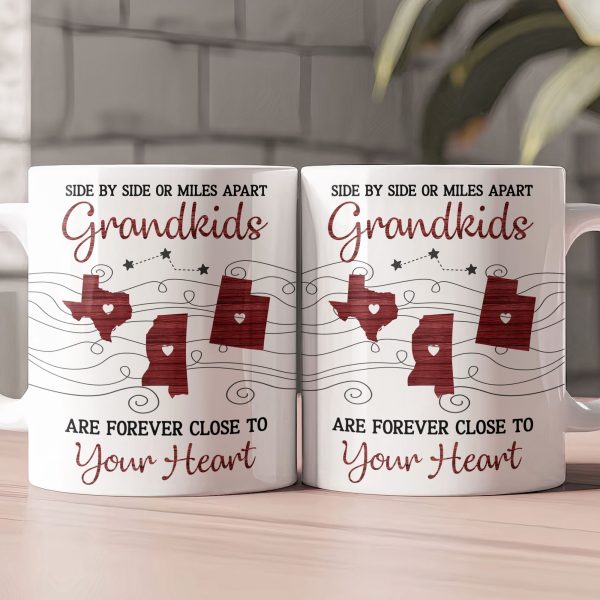 Grandkids Are Forever Close To Your Heart - Personalized Mug Grandkids Are Forever Close To Your Heart - Personalized Mug
