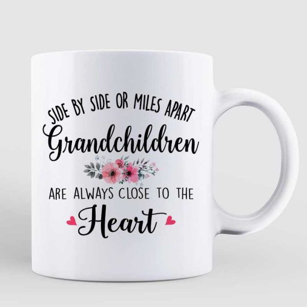 Grandkids Grandma Side By Side Family Personalized Mug Grandkids Grandma Side By Side Family Personalized Mug