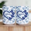 Grandma - Floral Version - Personalized Mug Grandma - Floral Version - Personalized Mug