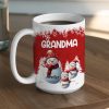 Grandma's Christmas Mug with Snowman Family, Cute Red Winter Scene, Durable Ceramic, Warm Morning Coffee, Creative Gift Grandma's Christmas Mug with Snowman Family, Cute Red Winter Scene, Durable Ceramic, Warm Morning Coffee, Creative Gift