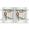 Grandma's Garden And Bees - Personalized White Ceramic Mug - Gift For Mom, Grandma, Mothers Day, Plant Lovers | GR21 NA94