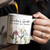 Grandma's Garden, Flowers and Butterflies - Personalized Custom Coffee Mug - GRM072_MG Grandma's Garden, Flowers and Butterflies - Personalized Custom Coffee Mug - GRM072_MG