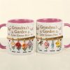 Grandma's Garden Love Grows Here - Personalized Accent Mug - Gift For Grandma, Mom NL122 Grandma's Garden Love Grows Here - Personalized Accent Mug - Gift For Grandma, Mom NL122