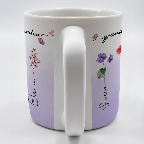 Grandma's Garden Personalized Colorful Flowers Mug - Personalized Custom Coffee Mug - GRM036_MG Grandma's Garden Personalized Colorful Flowers Mug - Personalized Custom Coffee Mug - GRM036_MG