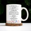 Grandmother Granddaughter Love Message With Pansy Flower Design - Personalized Custom Coffee Mug - GDT108_MG