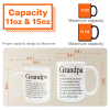 Grandpa, Grandad, Papa Definition - Personalized Accent Mug