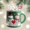 Grandpa & Grandma Smith Family Holiday Mug - Personalized Custom Acrylic Ornament, Christmas Gift - FAM529_ACO Grandpa & Grandma Smith Family Holiday Mug - Personalized Custom Acrylic Ornament, Christmas Gift - FAM529_ACO