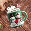 Grandpa & Grandma Smith Family Holiday Mug - Personalized Custom Acrylic Ornament, Christmas Gift - FAM529_ACO Grandpa & Grandma Smith Family Holiday Mug - Personalized Custom Acrylic Ornament, Christmas Gift - FAM529_ACO