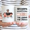 Grandpa Grandson Granddaughter, The Legend And The Legacy, Personalized Mug