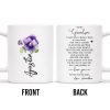 Grandson Love and Encouragement Coffee Mug With Pansy Flower - Personalized Custom Coffee Mug - GSN026_MG Grandson Love and Encouragement Coffee Mug With Pansy Flower - Personalized Custom Coffee Mug - GSN026_MG
